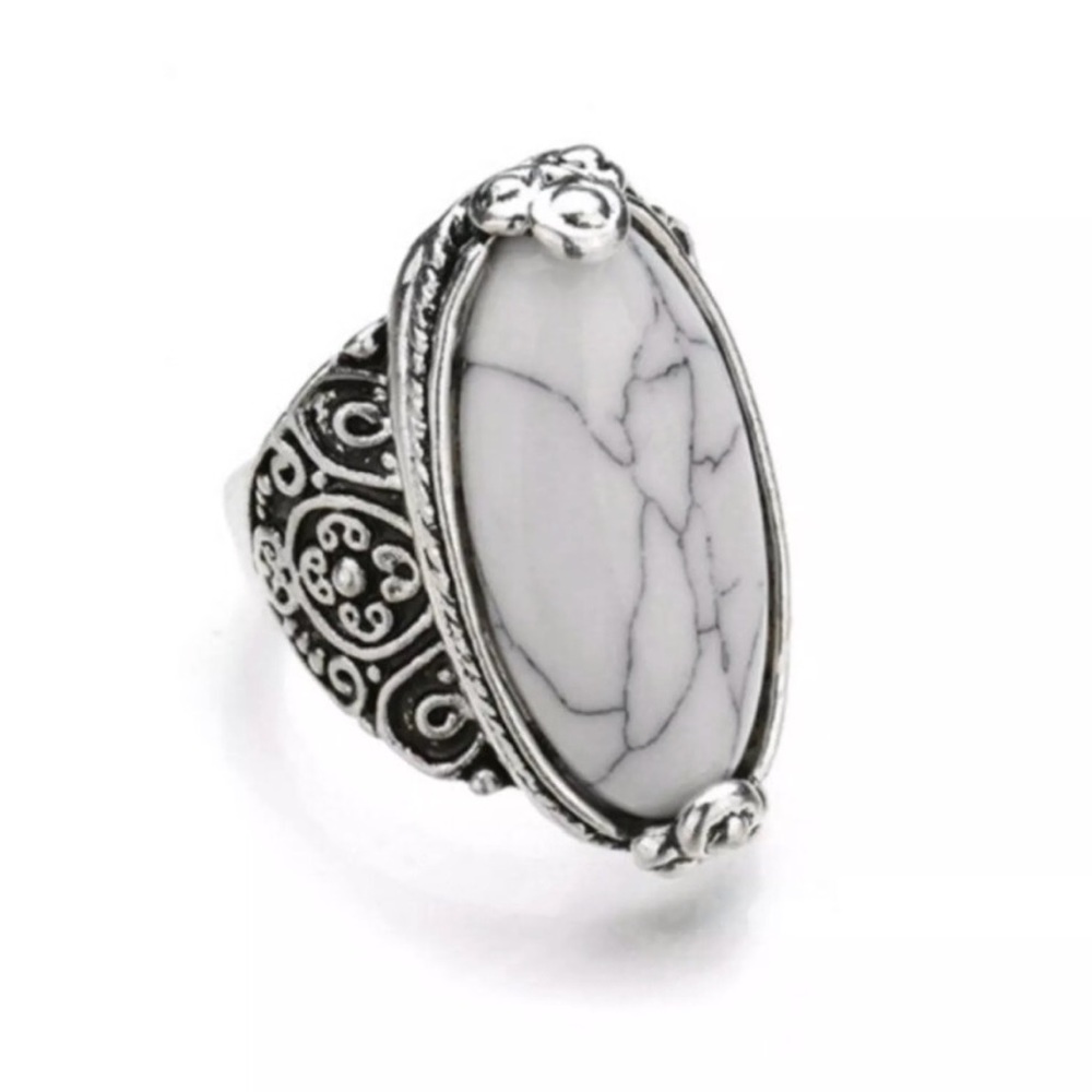 Tibetan Silver & Turquoise Ring